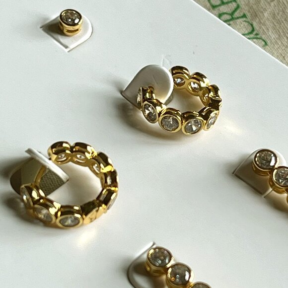 J. Crew cubic zirconia earrings set NWT - Picture 5 of 10